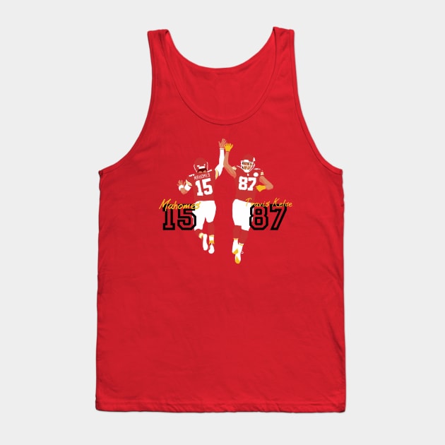 Mahomes 15 x Travis Kelce 87 Tank Top by Mic jr